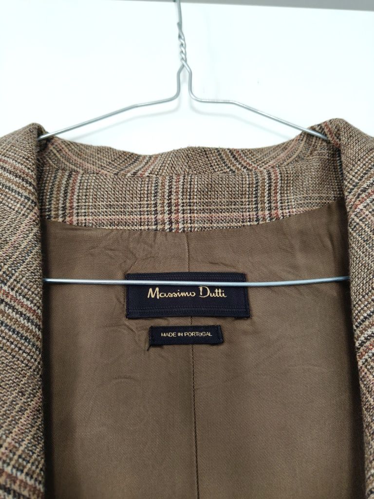 Garnitur Massimo dutti 36 S kamizelka spodnie wełniany wiskozowy