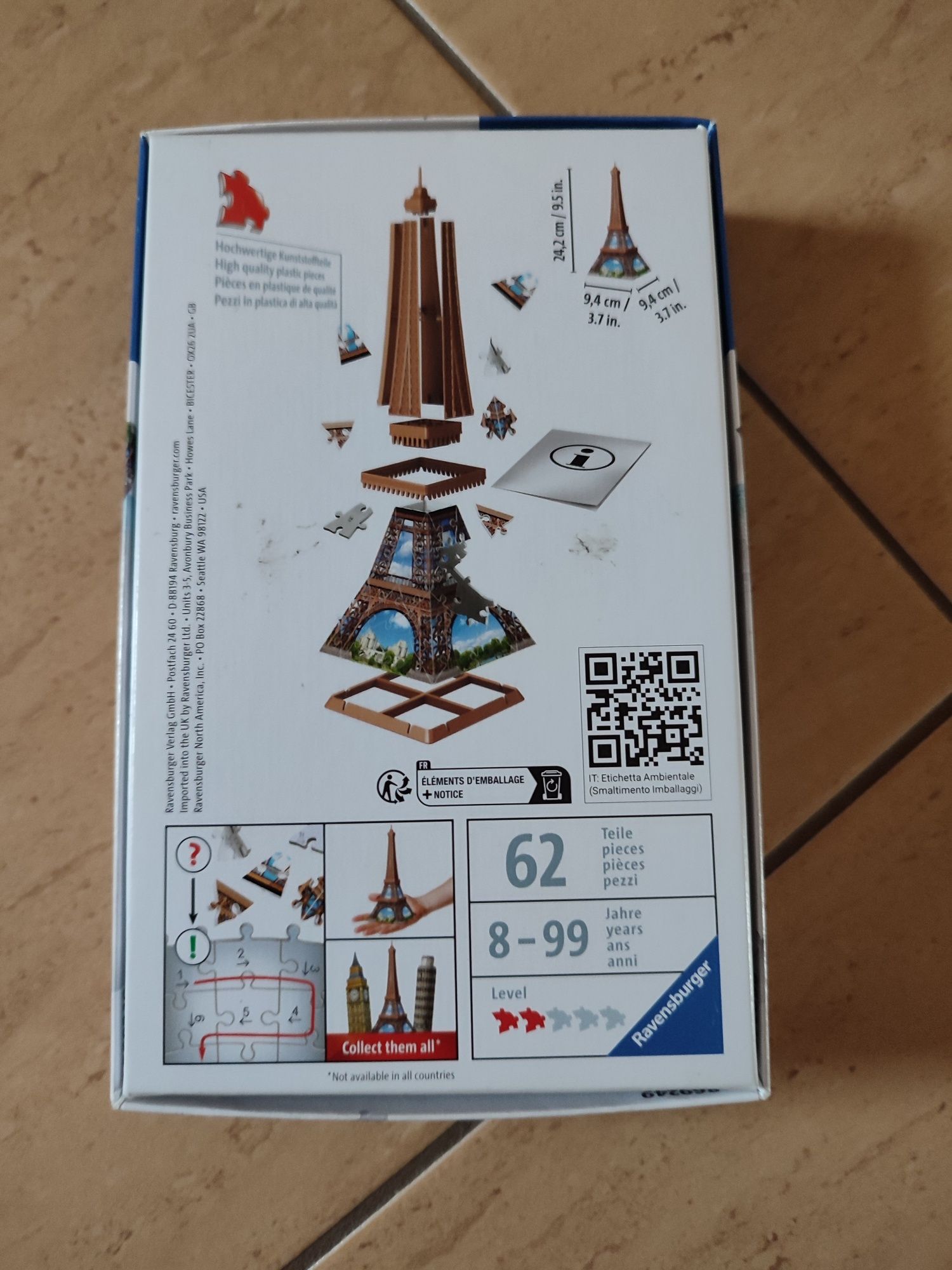 Puzzle 3d Wieża Eiffla Ravensburger