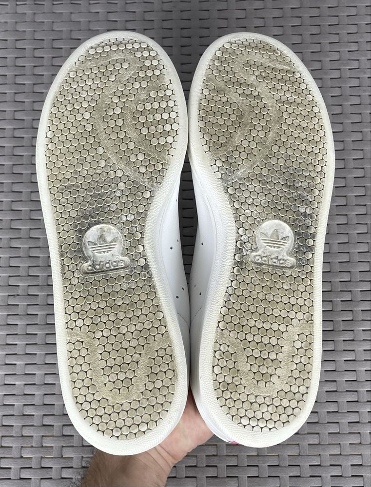 Adidas stan smith кроссовки кеды 45 размер кожаные белые оригинал