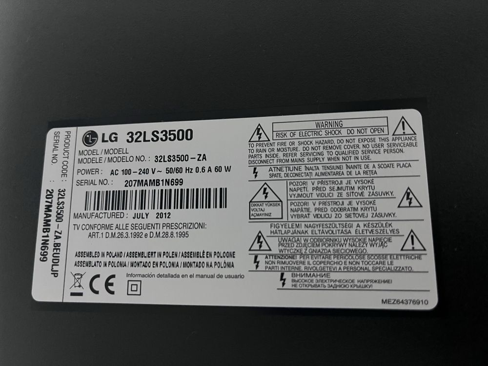 TV led LG 32 polegadas