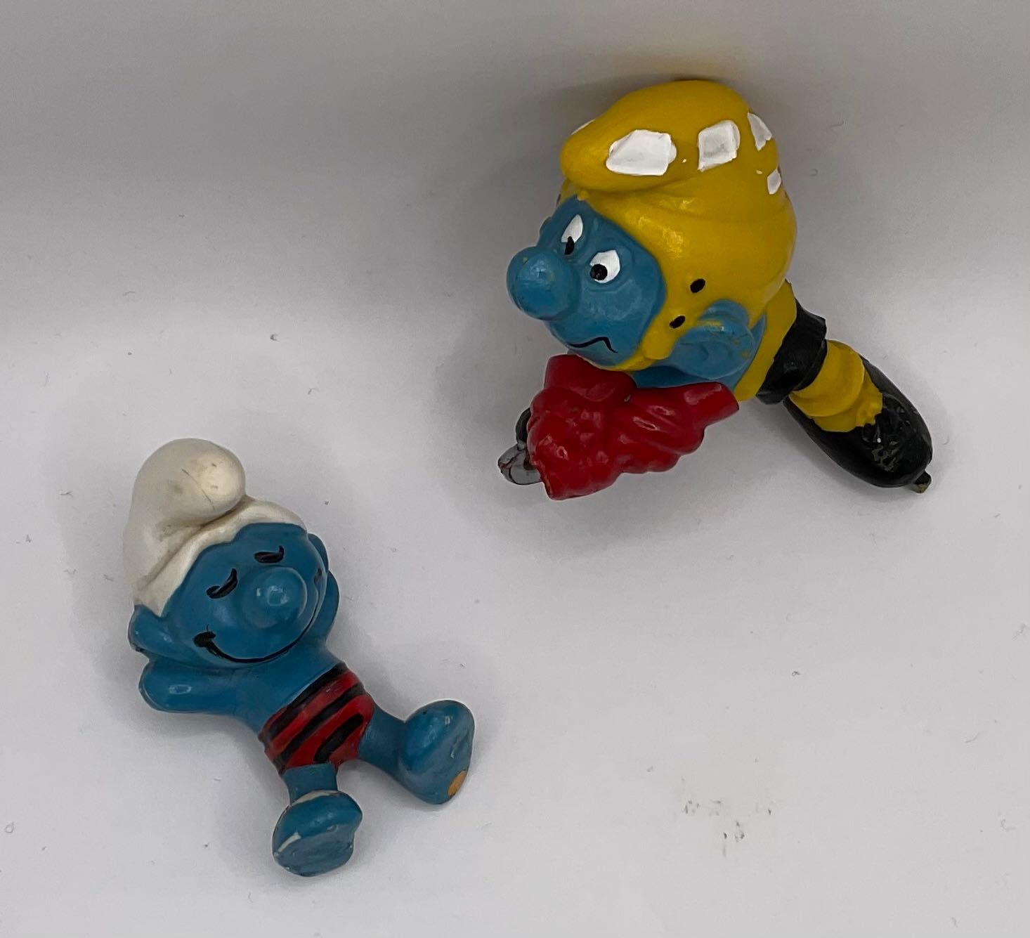 Peyo Smerfy - 2 figurki Smerfów - PRL