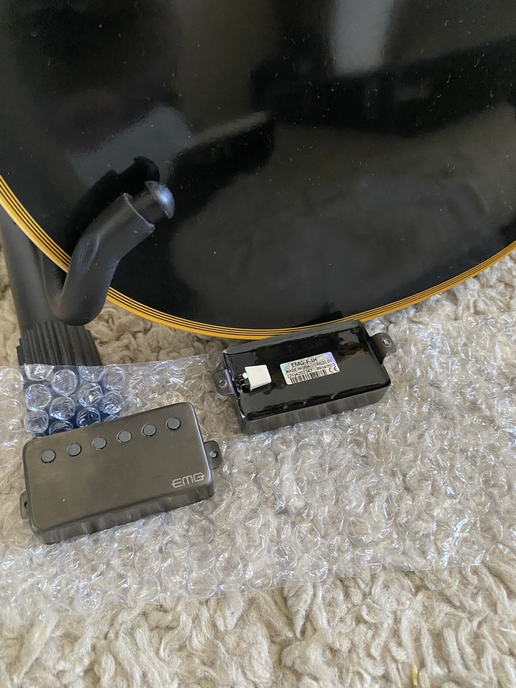 ESP Edwards e-lp-90LTC, EMG 81/60 (gold) або Het set, Schaller + кейс