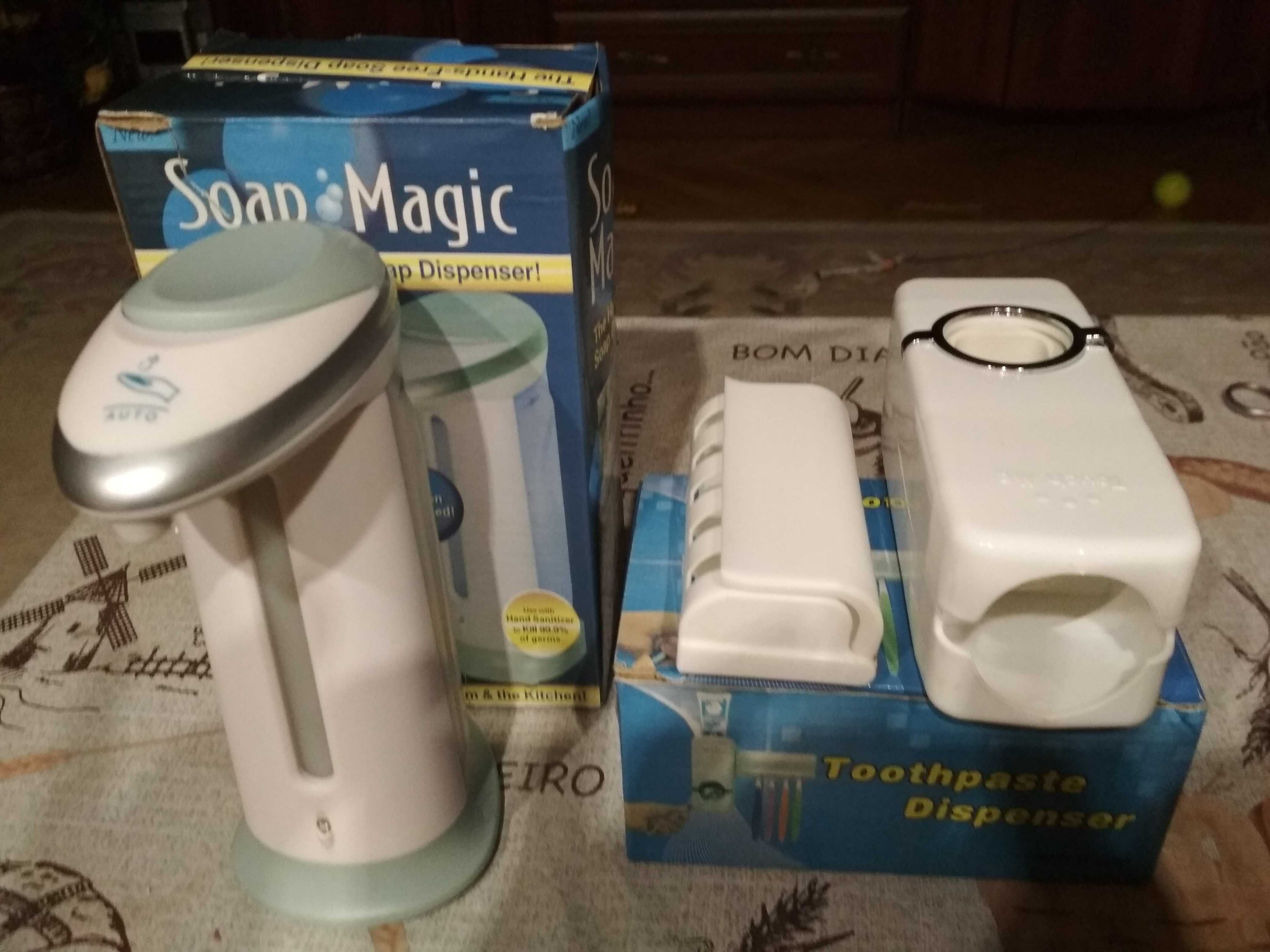 Soap-Magic Сенсорний Подавач Мила!2В1 Подавач Пасти і Органайзер Щіток