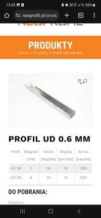 Profil Ud30 0.6mm 4m