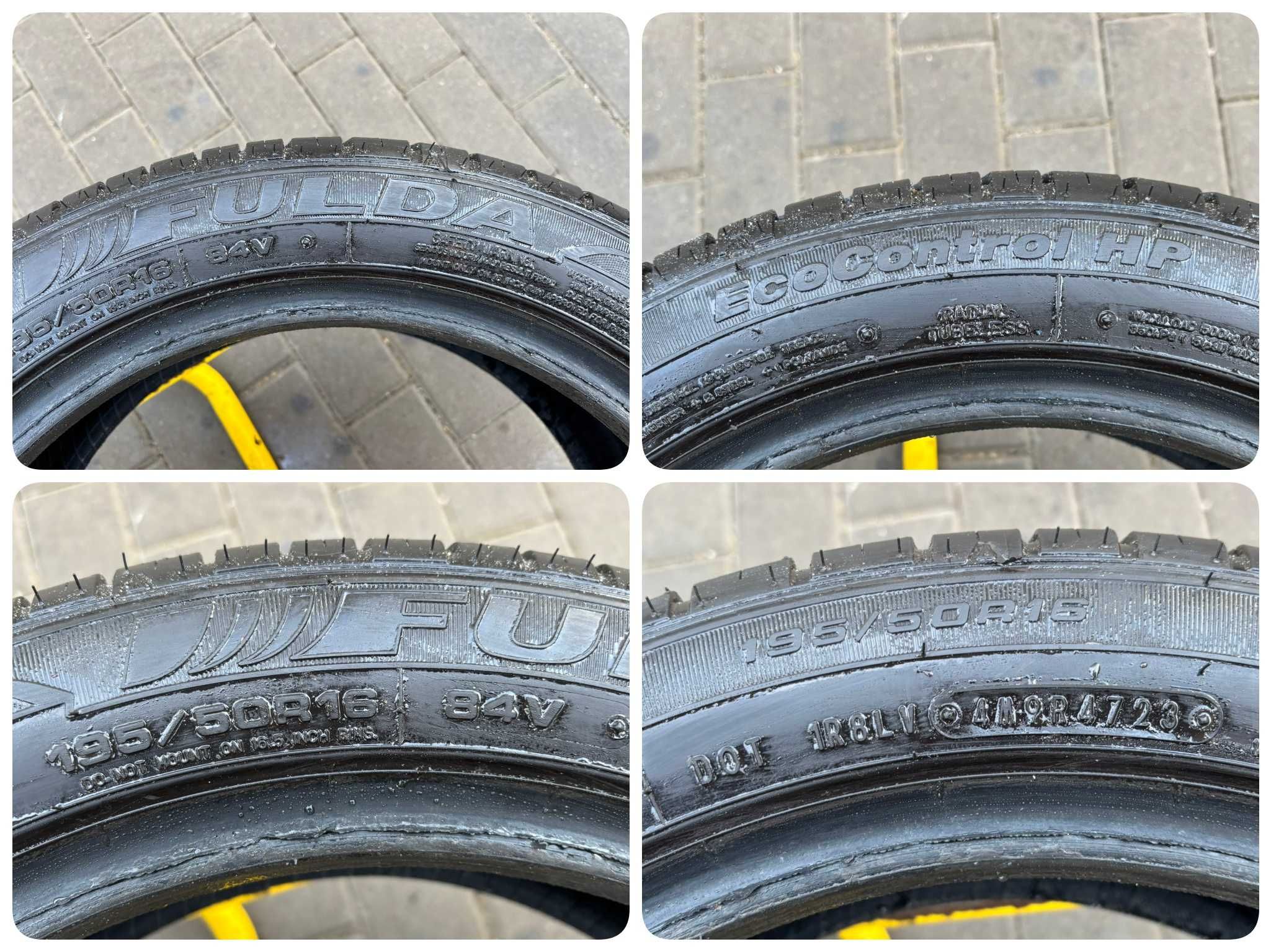 2X Opony Letnie 195/50R16 84V FULDA EcoControl HP 8.4MM 2023R JAK NOWE
