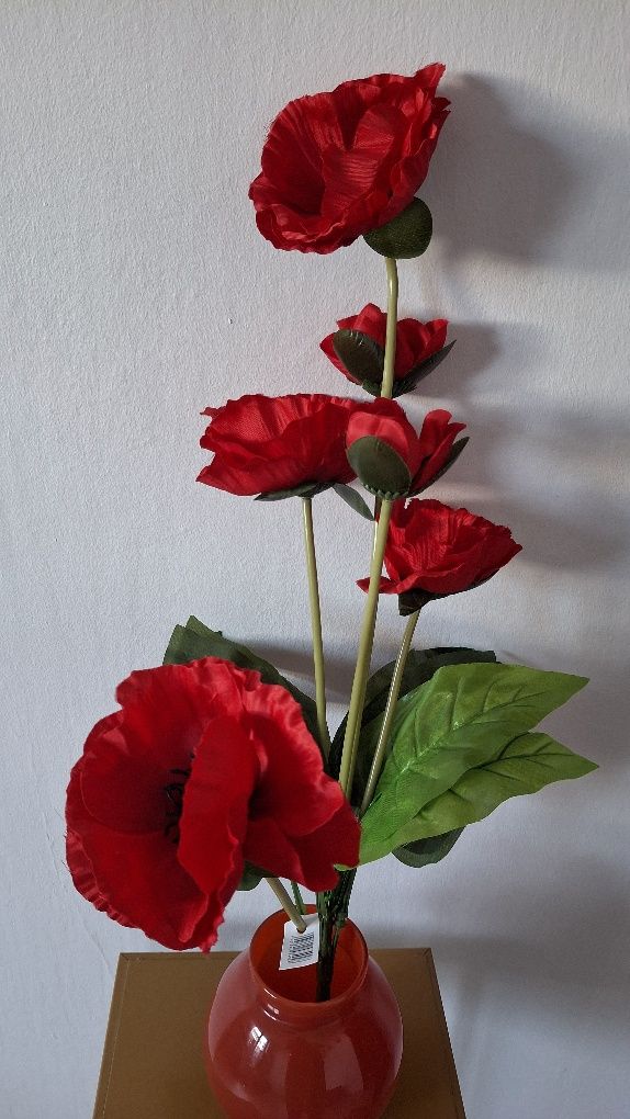 Bukiet maków wys60cm nowe