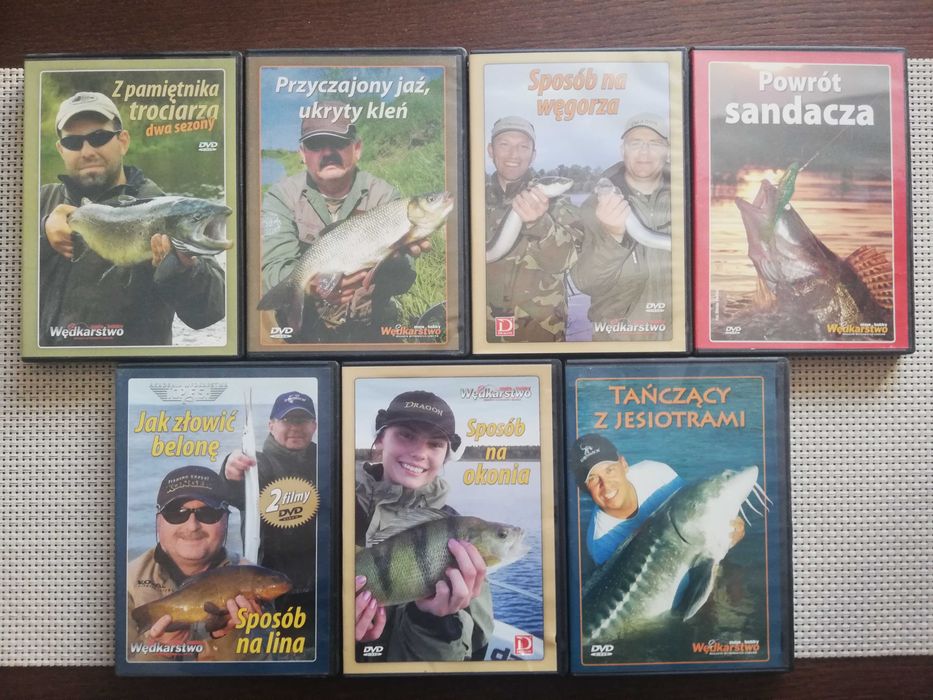 Wędkarstwo - Metody połowów popularnych ryb - 7 płyt DVD