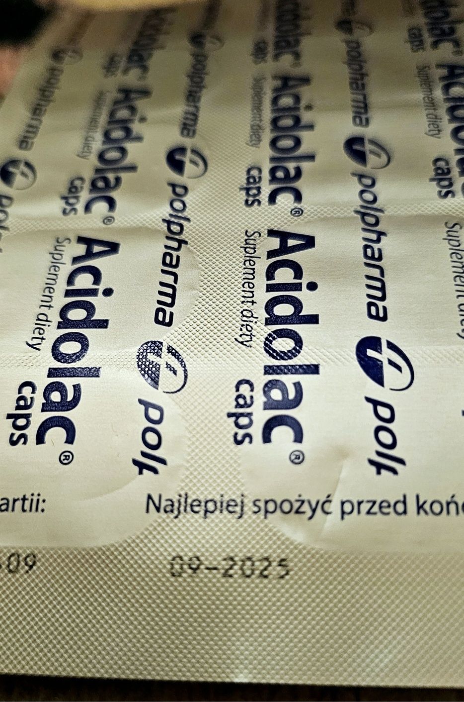 21 tabletek osłonowych Acidolac Caps