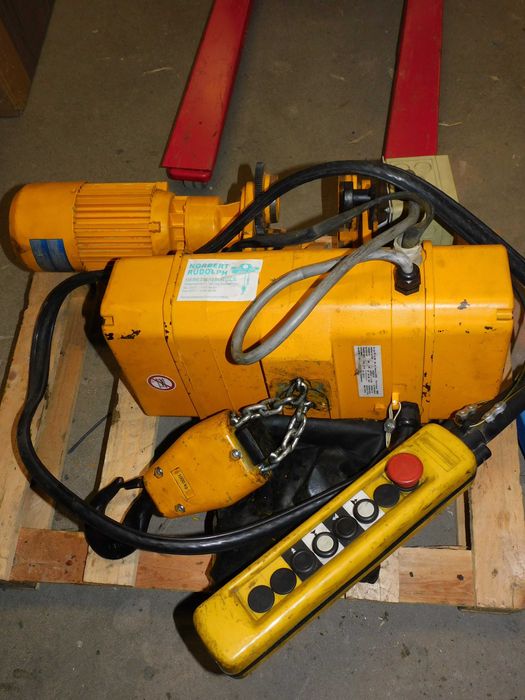 Elektryczny wciągnik łańcuchowy z jazdą 1000kg suwnica 1t wciągarka