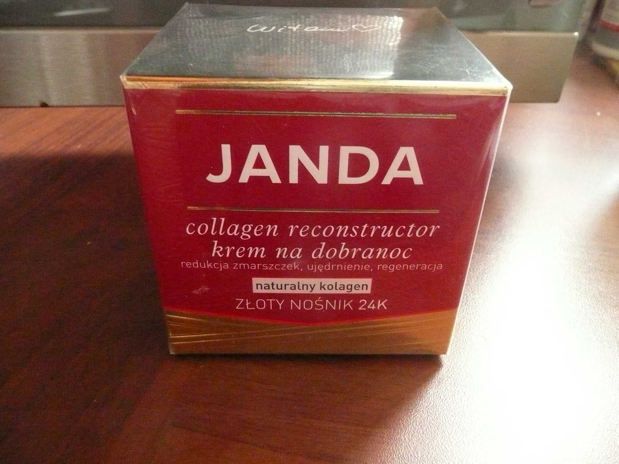 Krem JANDA Collagen Reconstructor krem na dobranoc złoty nośnika 24K
