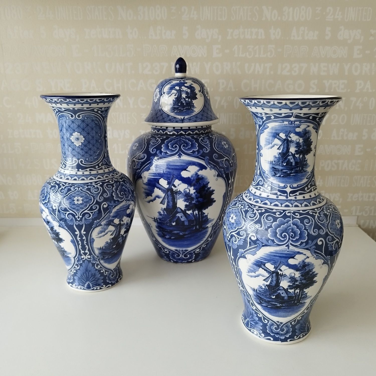 Amfora Porcelana Holenderska Delfis