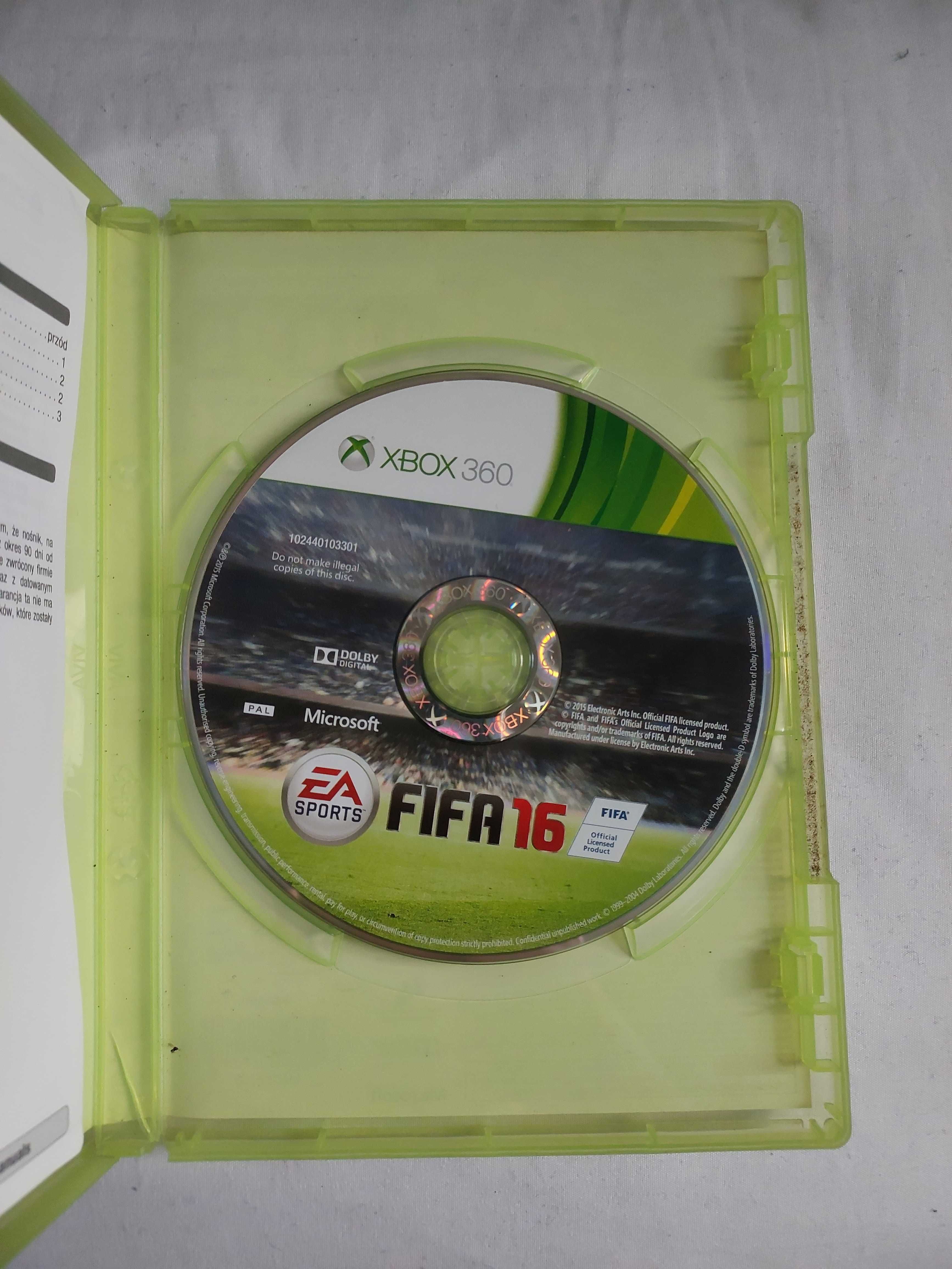 Sprzedam grę FIFA 16 na Xbox 360.