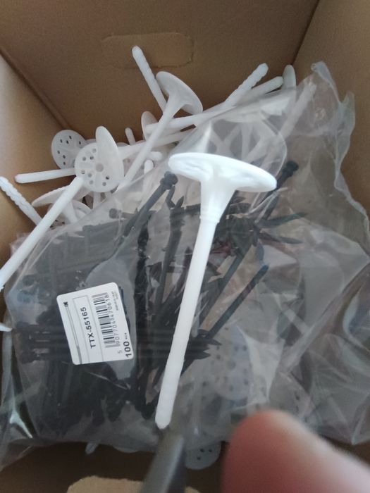Kołki do styropianu 160 mm plastikowy trzpień