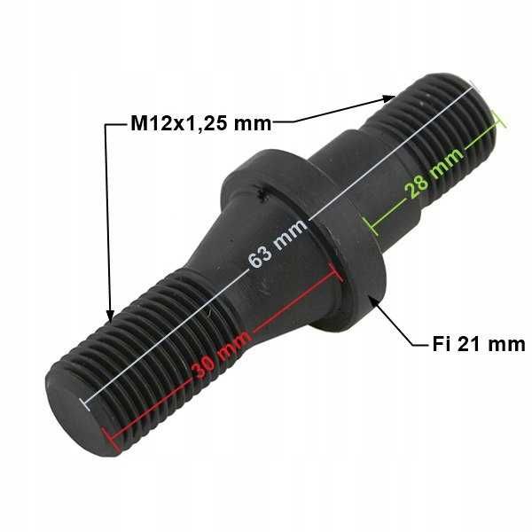 Szpilka Śruba koła przód Wózek widłowy RAK 7A 7B Komplet