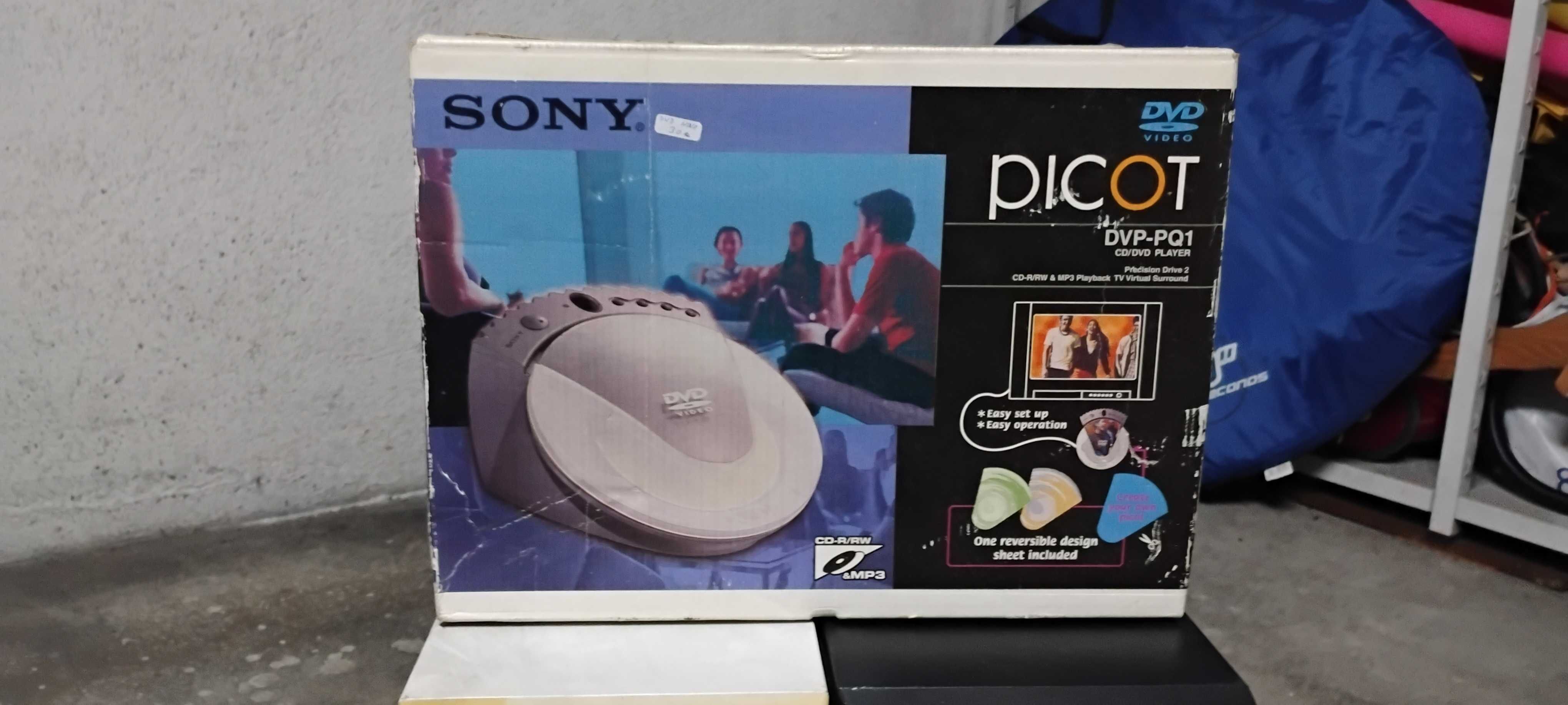 DVD Sony em caixa