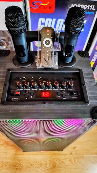 Караоке акустика SinG-90(Bluetooth,SD,USB,FM,ДУ)2микрофона