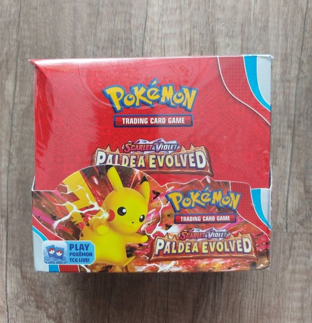 KRATY POKEMON PALDEYA EVOLVED Box XXL 360 Kart Kolekcjonerskich Nowe