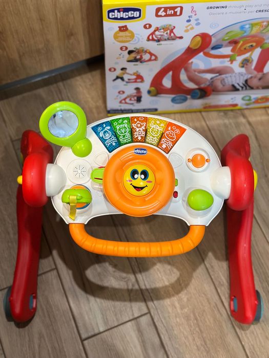 Ігровий розвиваючий центр 4в1 chicco “grow and walk”