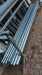 50x tubos de ferro galvanizado 300cm 60mm