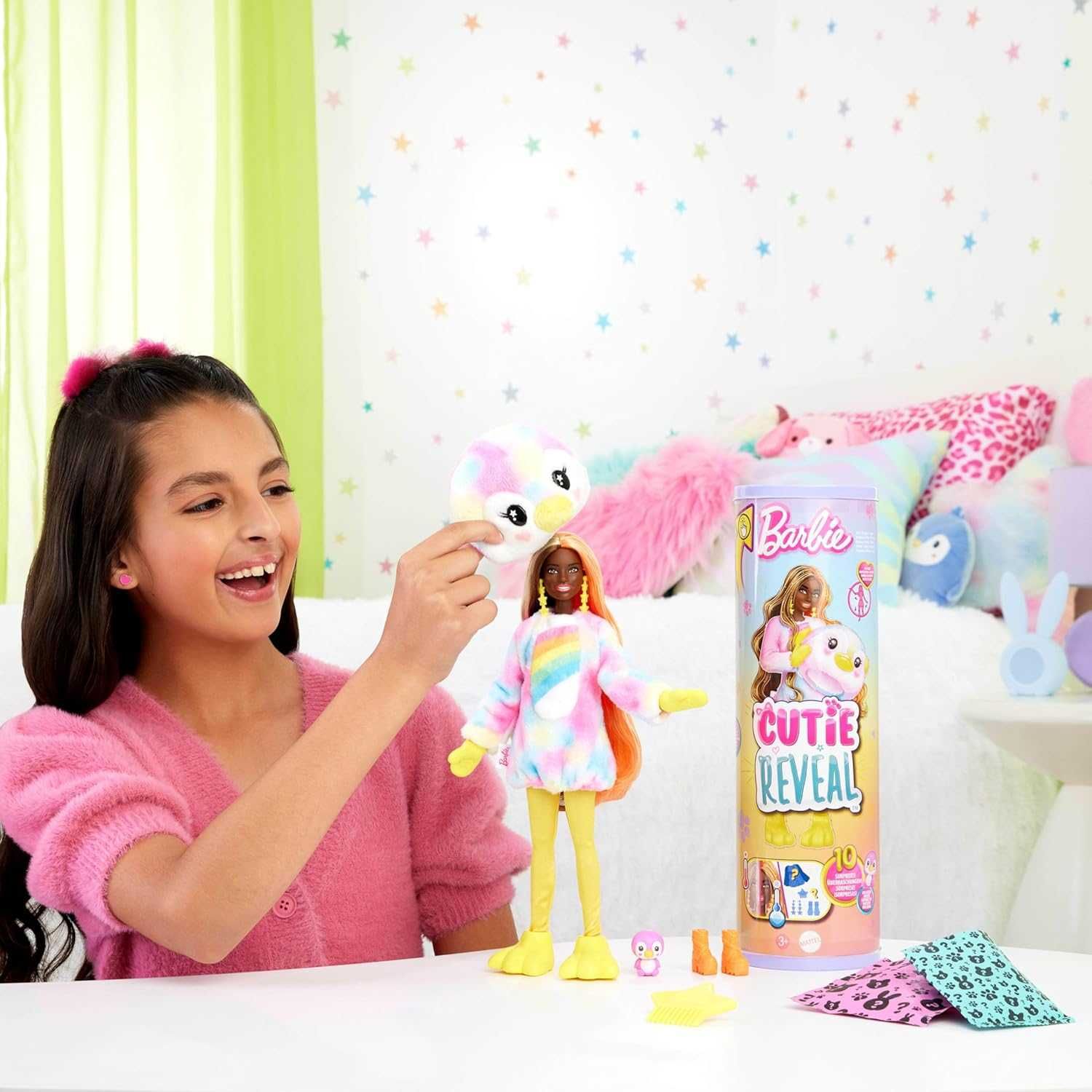 Барбі у костюмі пінгвіна Barbie Cutie Reveal Tie-Dyed Penguin HRK40