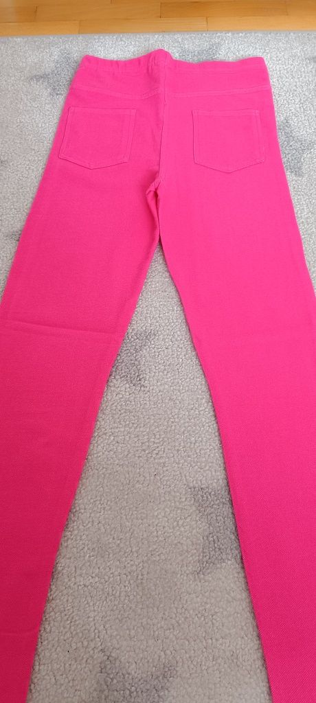 Legginsy r. 140, Sinsay, nowe bez metki, różowe getry