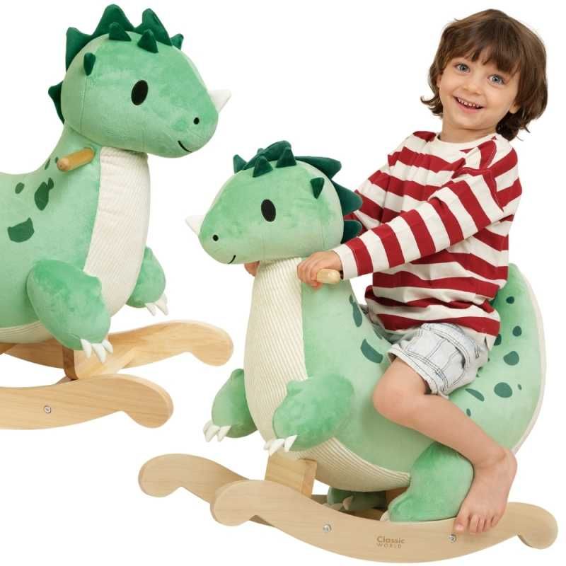 bujak CLASSIC WORLD Drewniany Dinozaur Na Biegunach