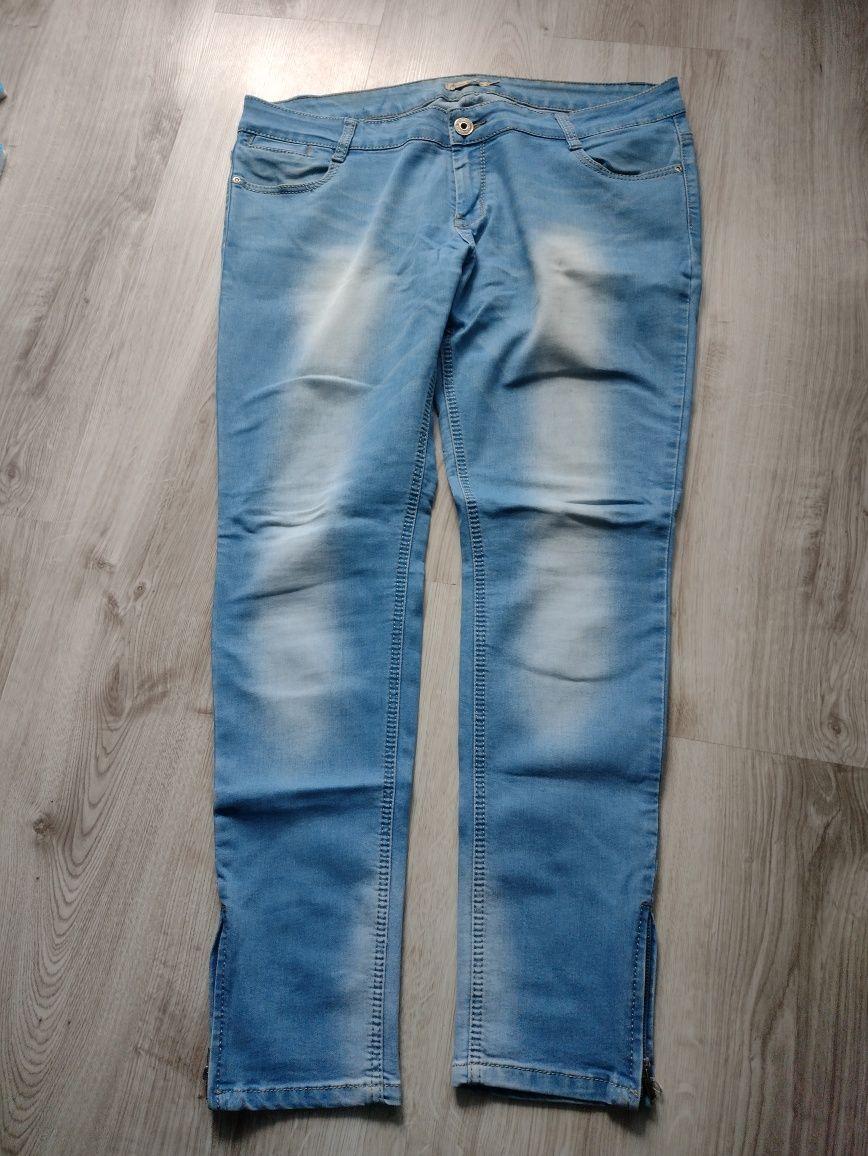 Spodnie jeans kolor jasny