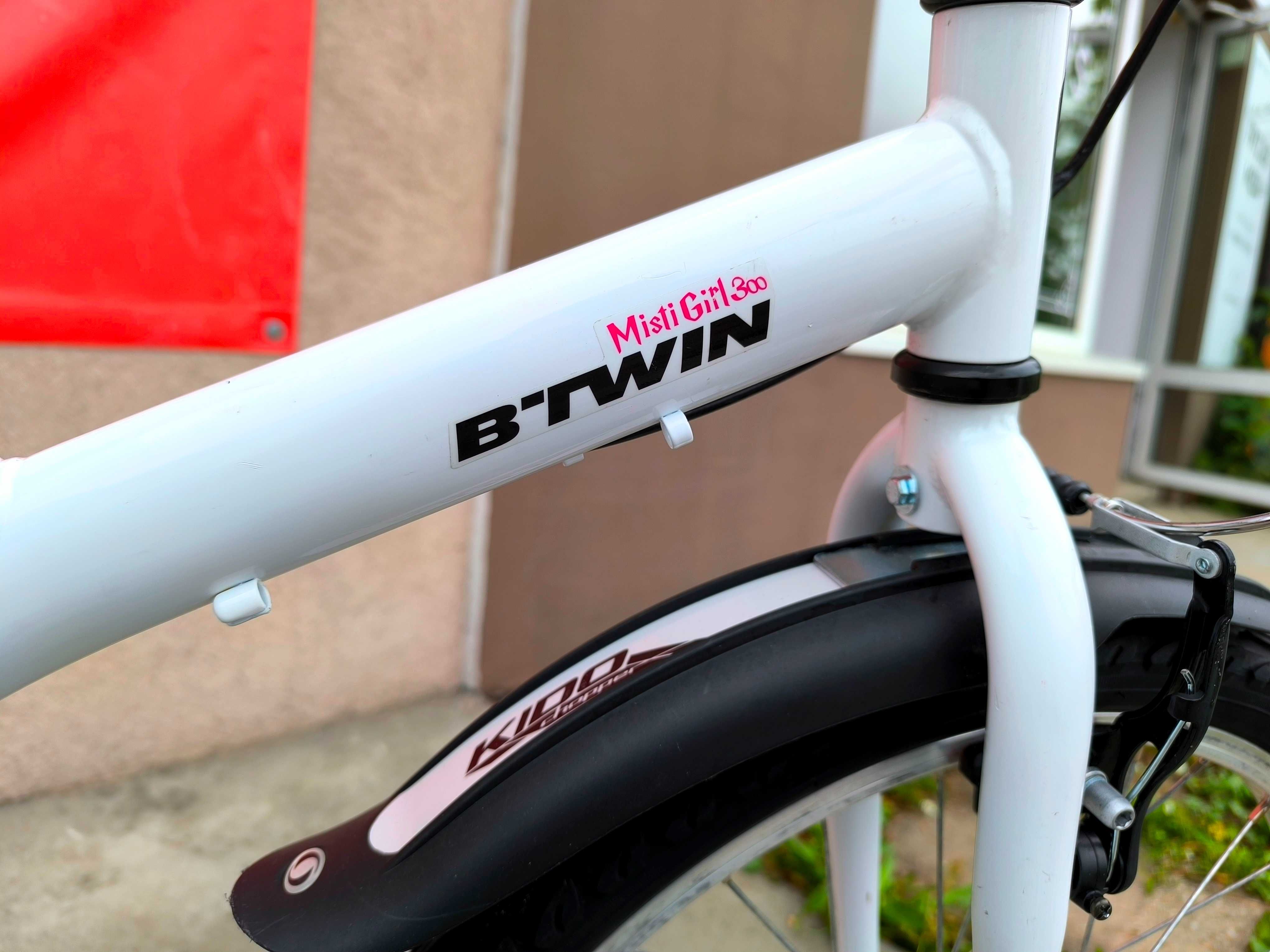 PIĘKNY B'TWIN MISTI GIRL 300 *Koła 20* Błotniki Nóżka Hamulce V-Brake!