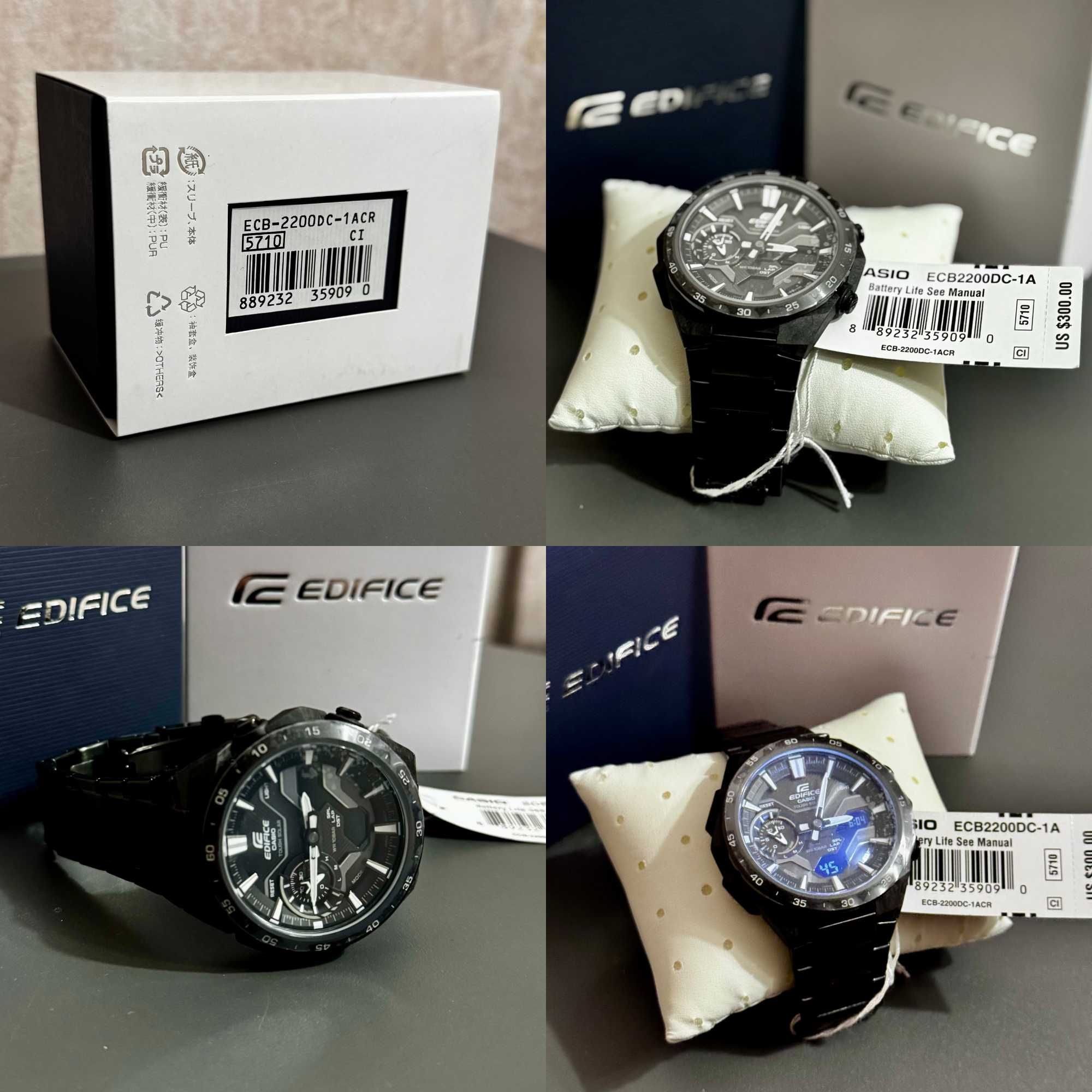 часы casio ecb2200dc-1a edifice