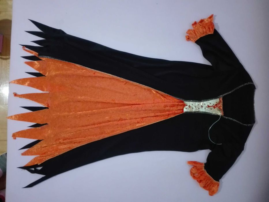 sukienka, strój na Halloween, 134-140, 8-10 lat, bal karnawałowy
