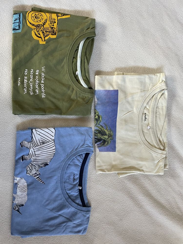 Zestaw na lato dla chłopca koszulki spodenki szorty 152 H&M Zara endo