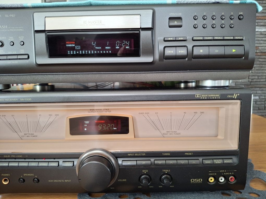 Technics SL-PS7 z pilotem, stan jak nowy