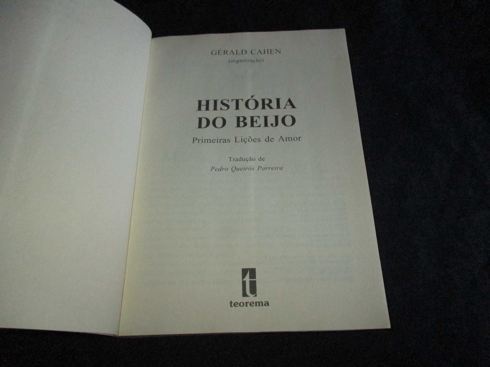 Livro História do Beijo Gérald Cahen Teorema