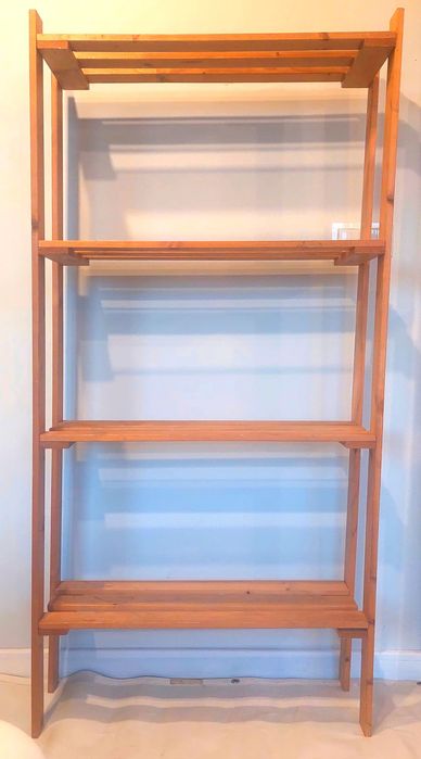 W SUPER cenie Wysoki regał sosnowy 4 półki 160cm