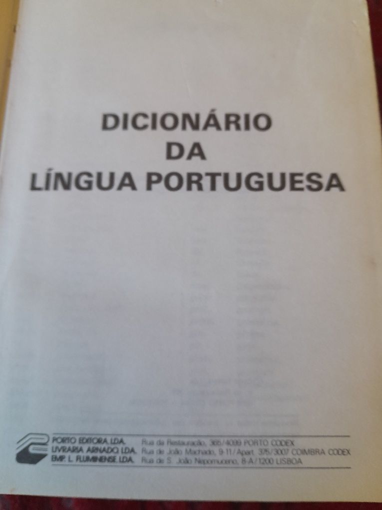 Dicionário  da língua  portuguesa  Porto Editora