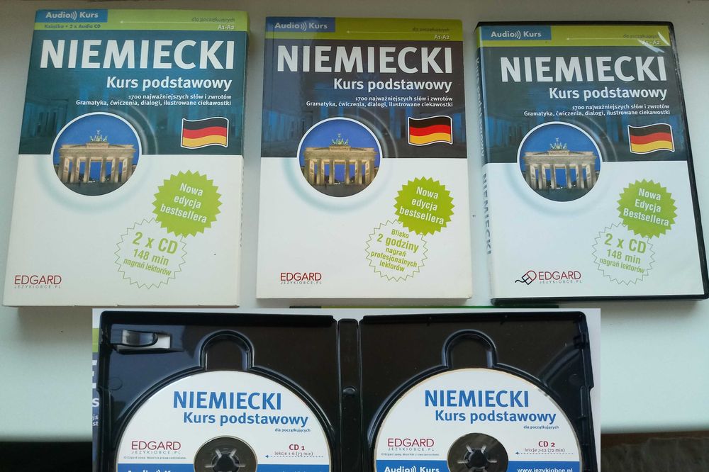 Niemiecki Kurs podstawowy 2 płyty CD stan BDB.