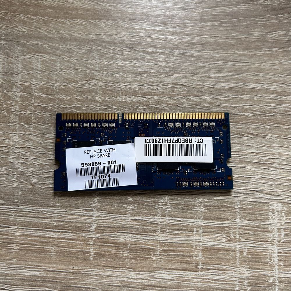 ОЗП hynix DDR3 1 Gb SODIMM