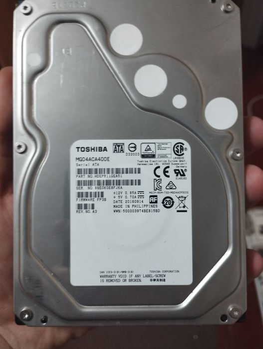 Жёсткий диск 4ТБ/4000ГБ. Винчестер