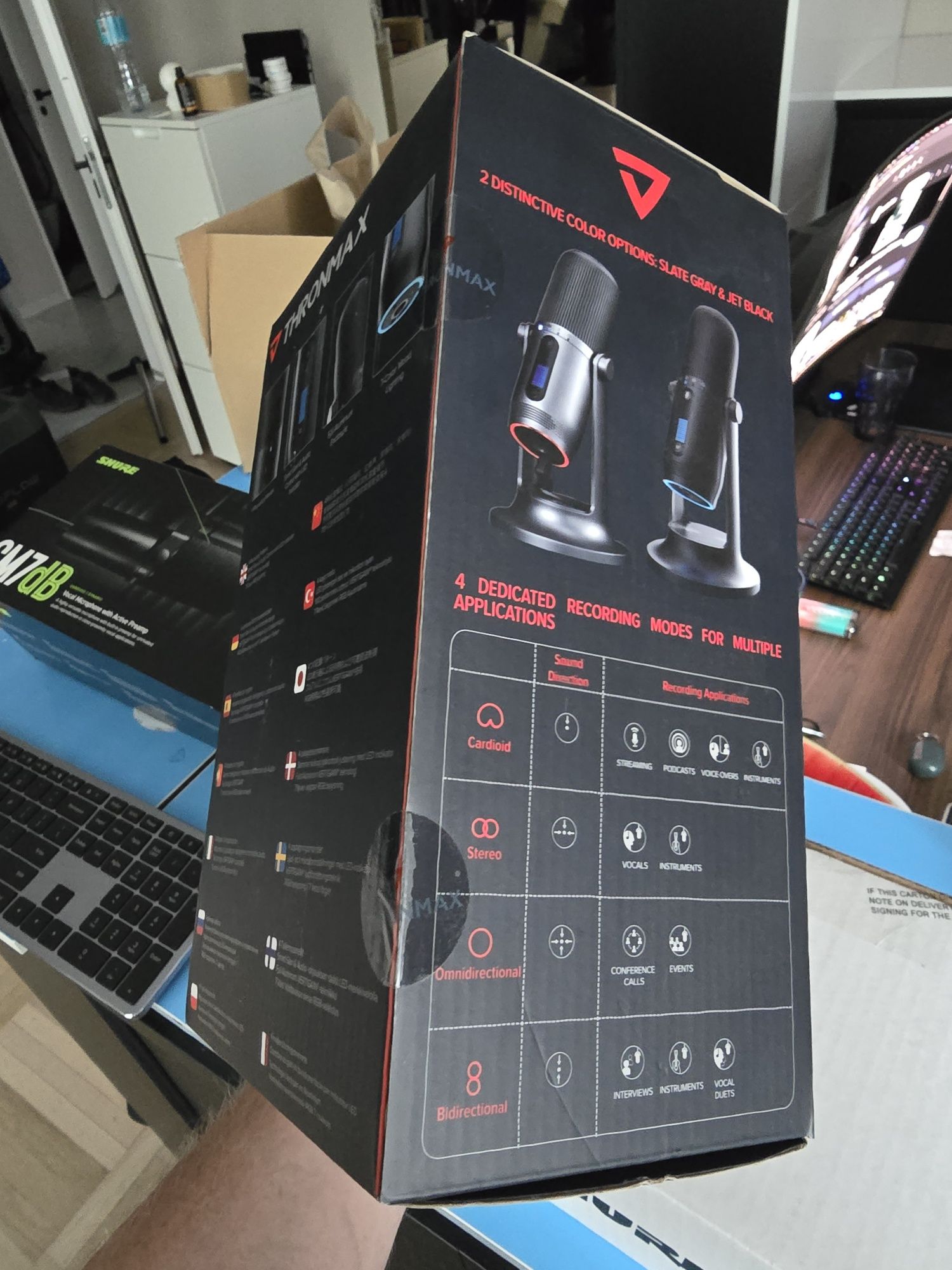 Mikrofon THRONMAX MDrill One Pro Slate Dwukierunkowy Dookólny Kardioid