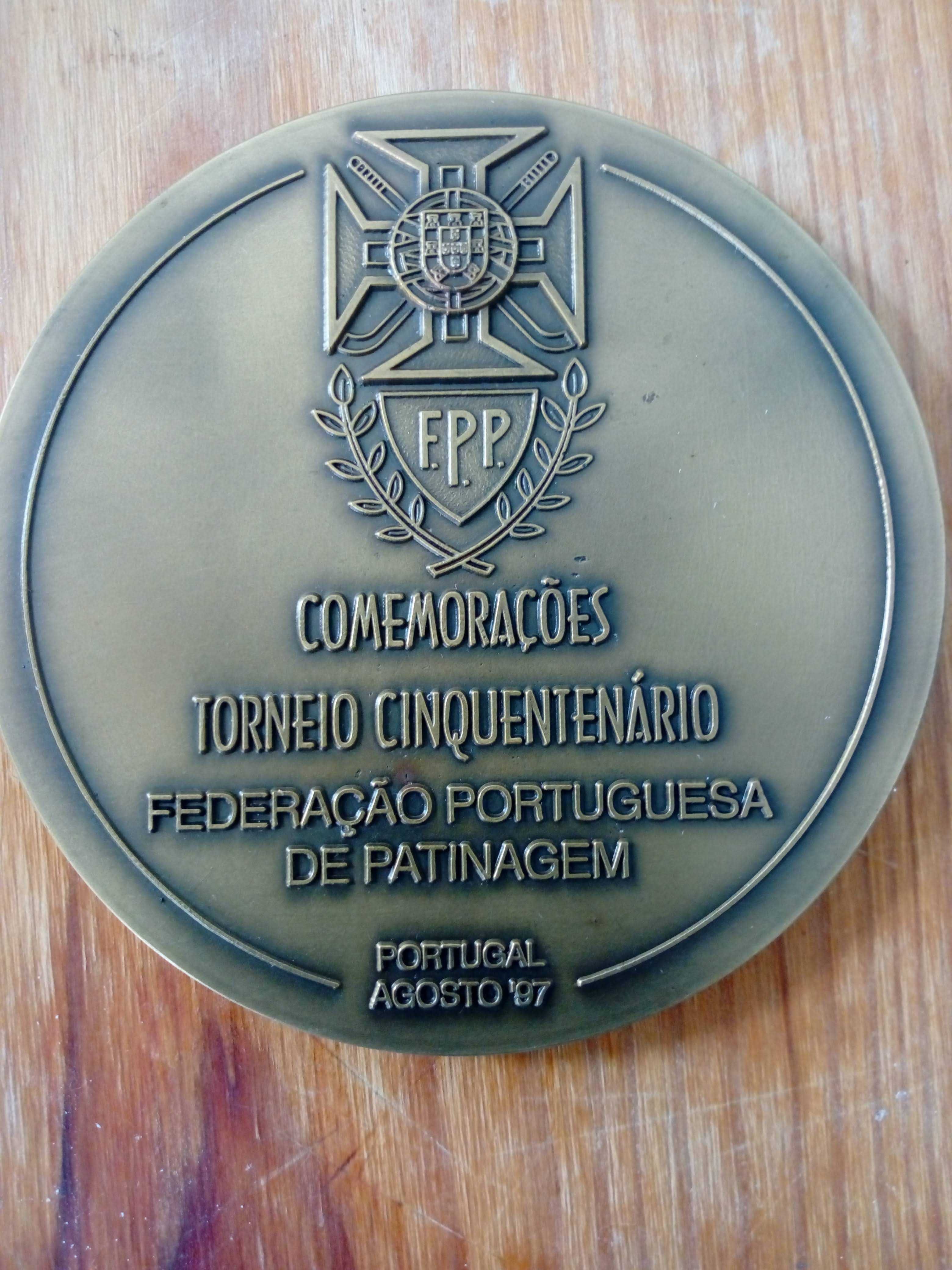 Medalha comemorativa da Federação Portuguesa de Patinagem