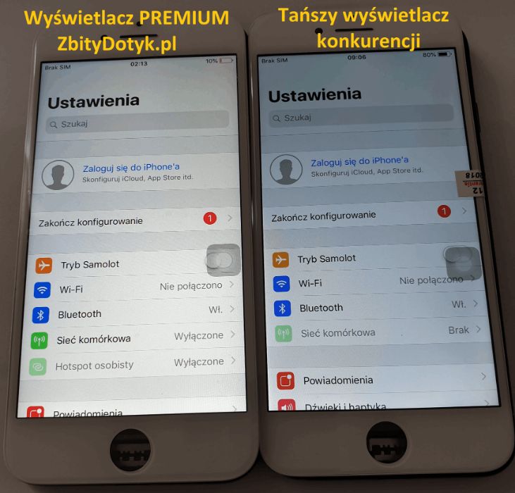 Naprawa wymiana wyświetlacza szybki LCD iPhone 6 6s 7 8 X XR xs 11 12