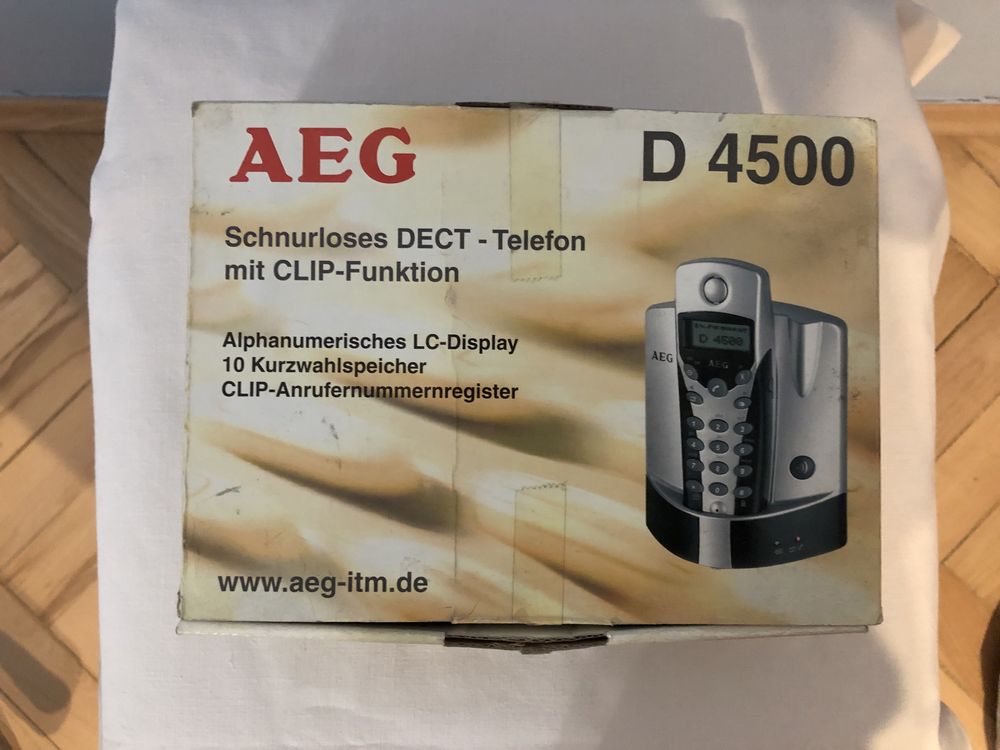 Telefon stacjonarny bezprzewodowy AEG  D4500/Twin Set