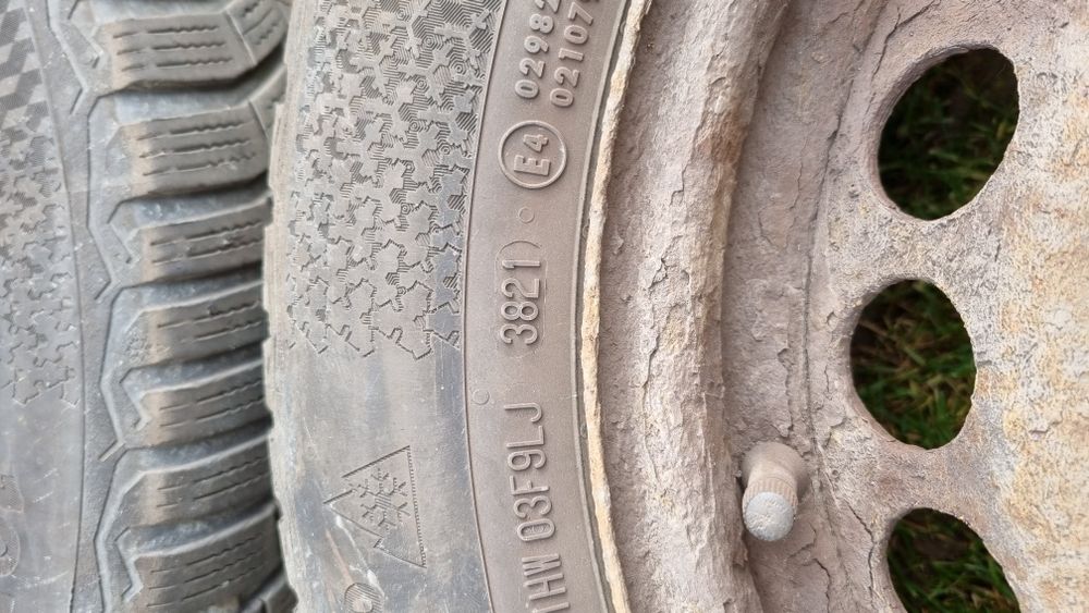 Koła zimowe 195/65 R 15 5x112 Continental Wintercontact Mercedes