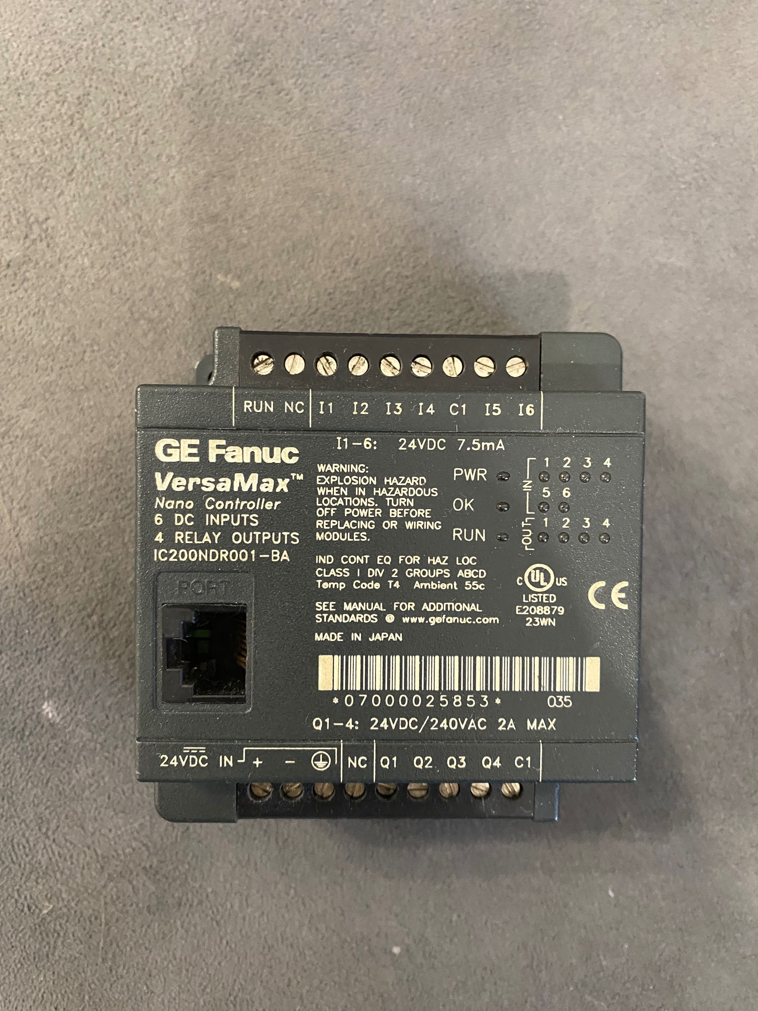 IC200NDR001-BA VersaMax Nano