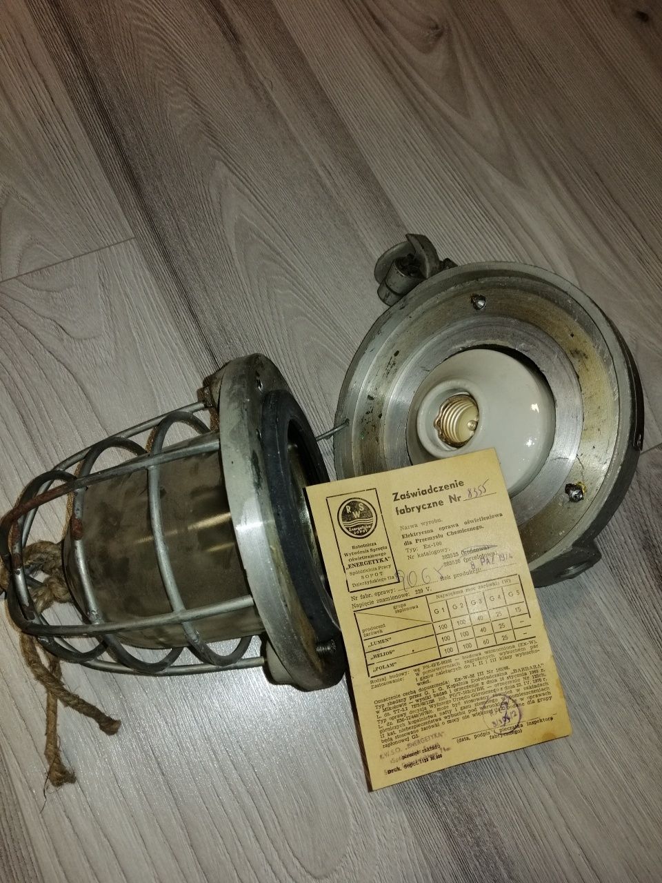 Lampa przemysłowe PRL Loft