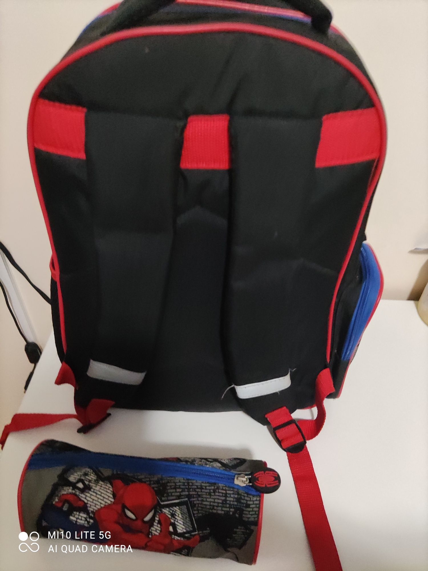 Mochila e estojo do homem aranha