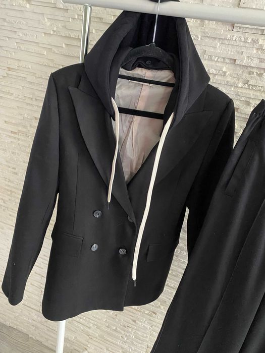 BLM By love me garnitur marynarka z kapturem +  szerokie spodnie