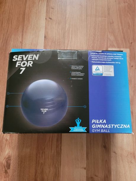 Piłka gimnastyczna 65cm niebieska do fitnessu