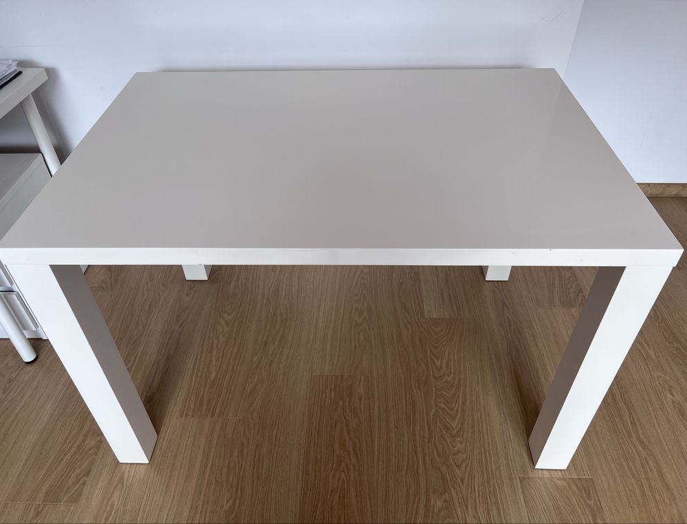 Stół lakierowany biały 120x80