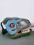 Oryginalna ruchoma Maska Mattel Jurassic World Velociraptor dinozaur B